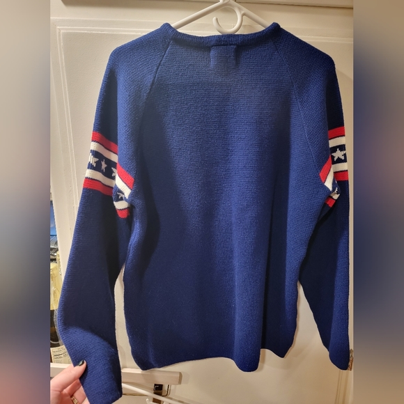 Jersild Vintage Stars & Strips- Wisconsin  USA Sweater SZ M - Picture 4 of 9